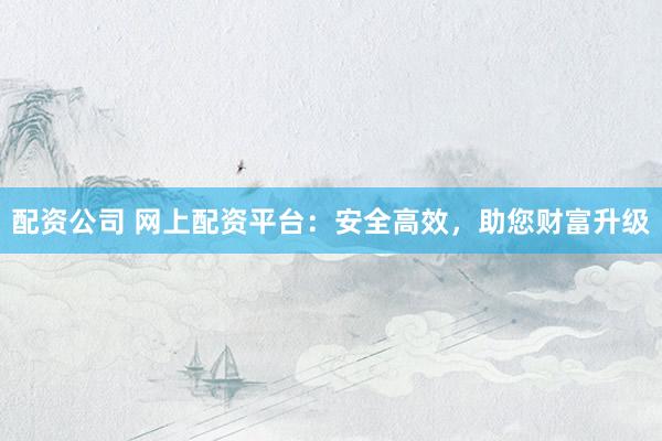 配资公司 网上配资平台：安全高效，助您财富升级