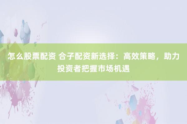 怎么股票配资 合子配资新选择：高效策略，助力投资者把握市场机遇