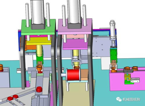 微波炉阳极组装生产线3d模型图纸 solidworks设计